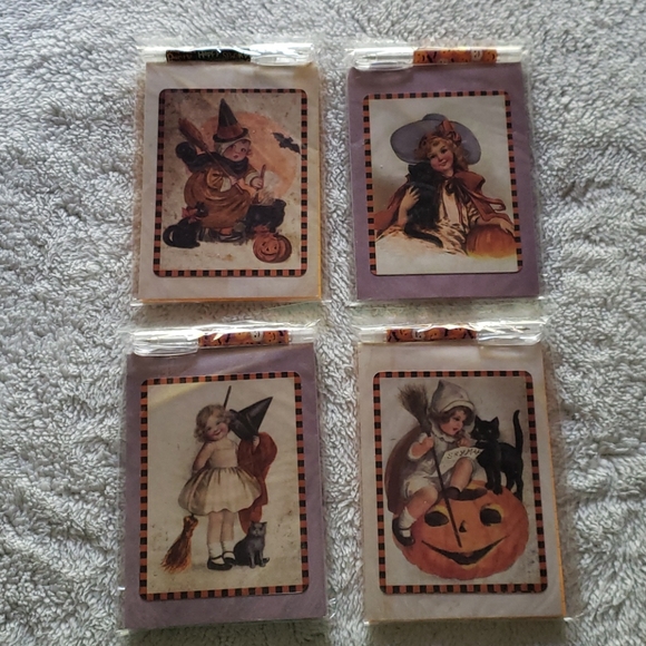 Vintage Inspired Halloween Notepads Set of 4 - Picture 2 of 8
